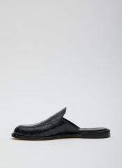 Herbert Slide Crocodile Embossed | Tibi
