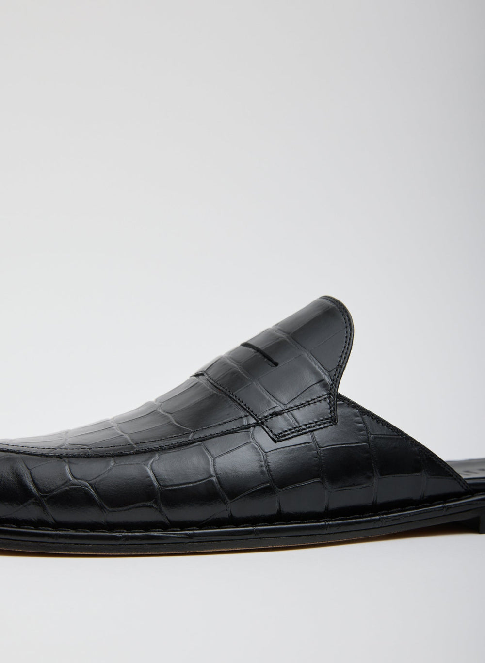 Herbert Slide Crocodile Embossed | Tibi