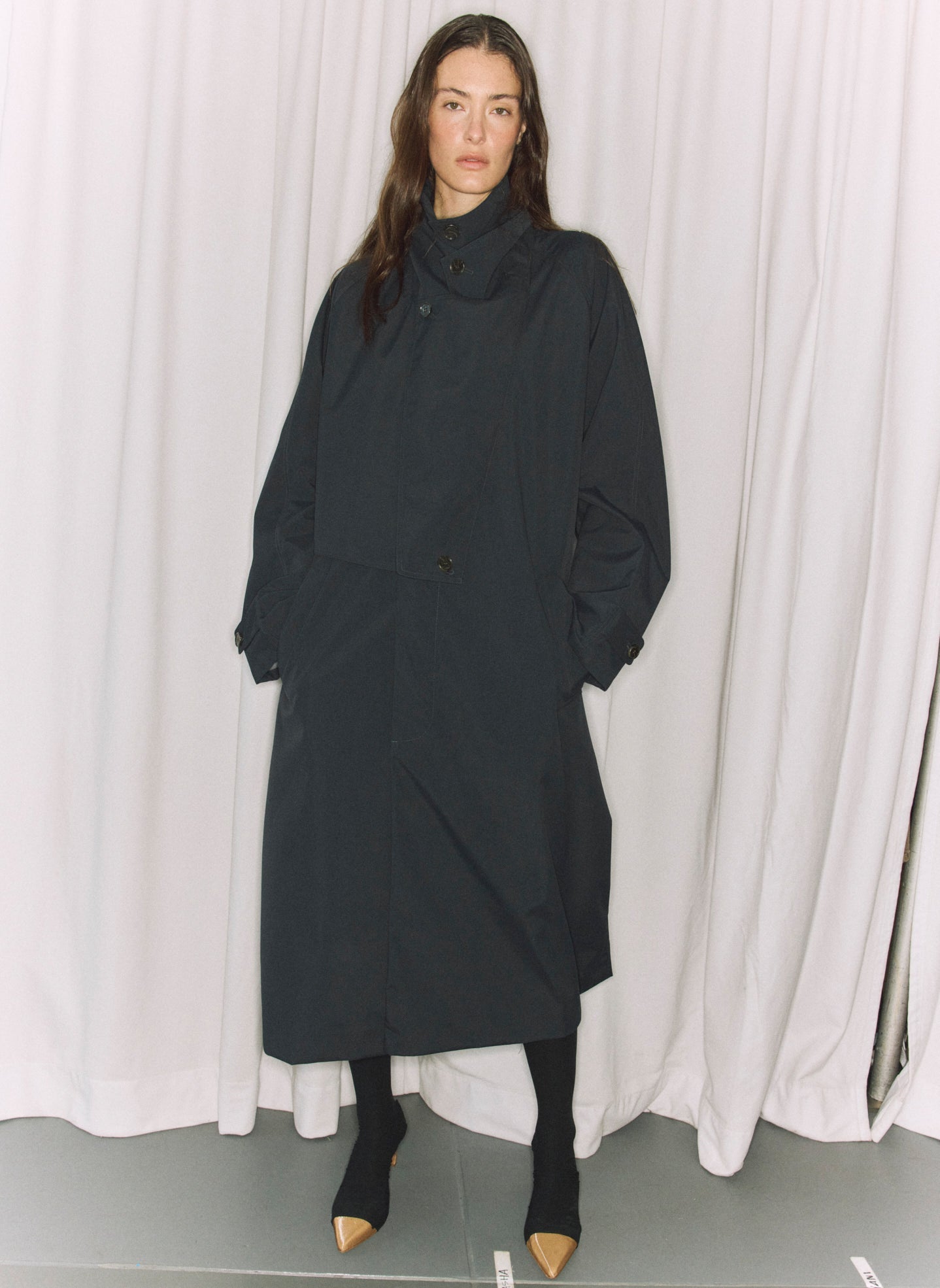 Double Collar Frank Trench | Tibi