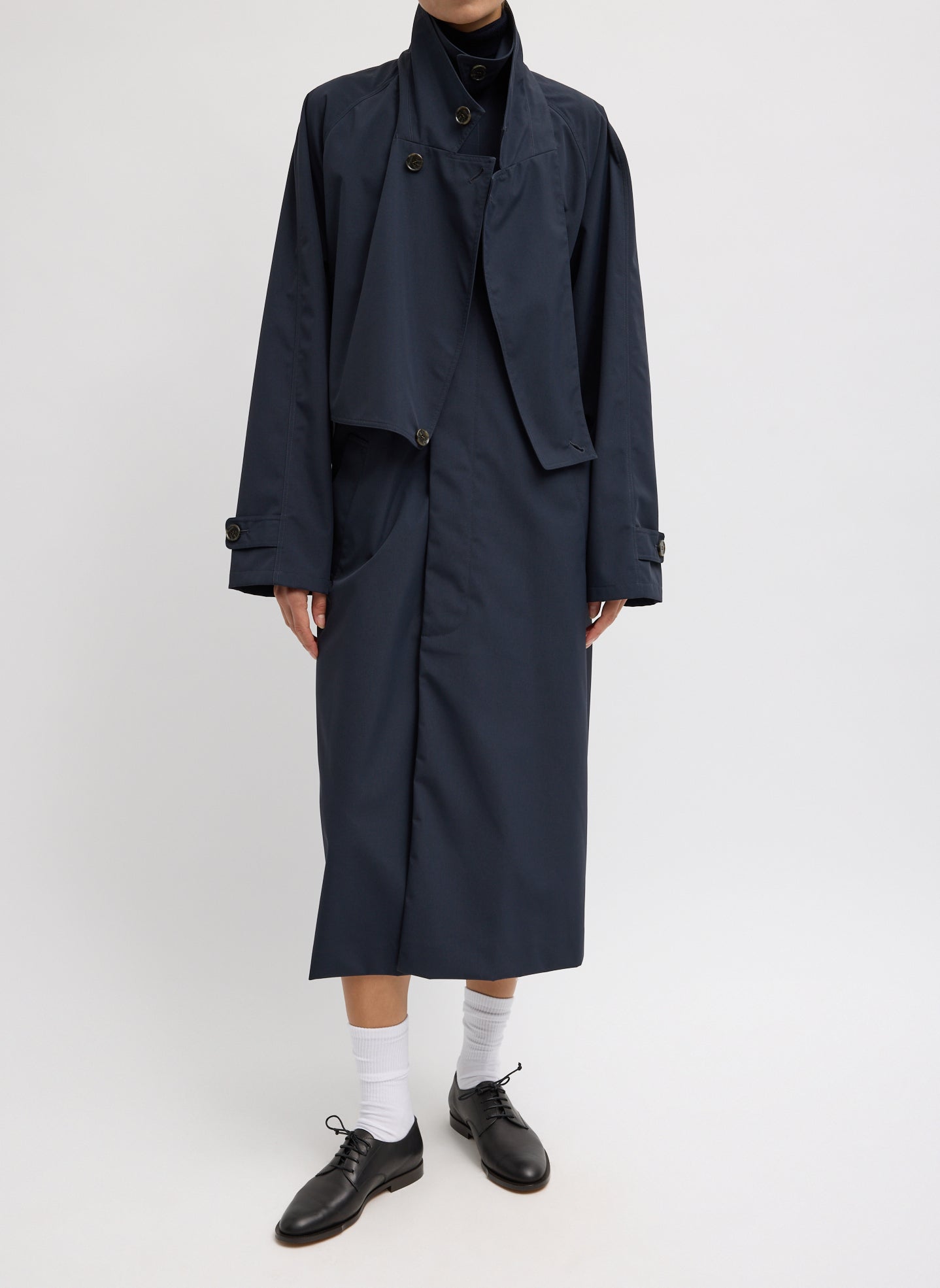 Double Collar Frank Trench | Tibi