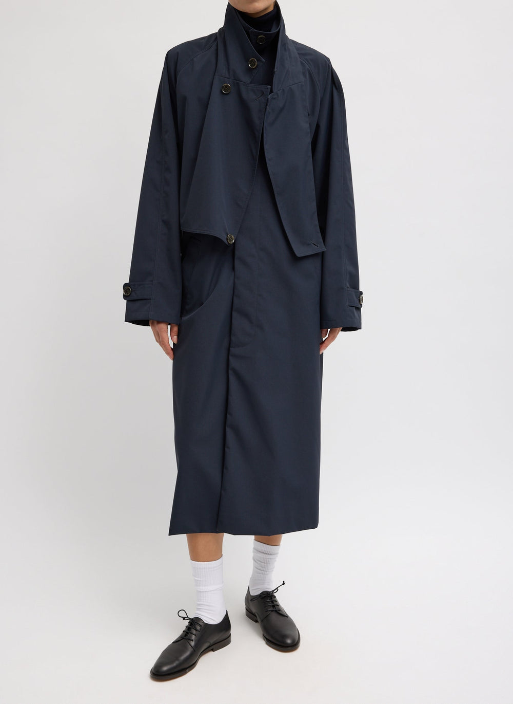 Double Collar Frank Trench | Tibi
