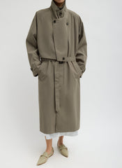 Double Collar Frank Trench | Tibi