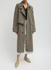 Double Collar Frank Trench | Tibi