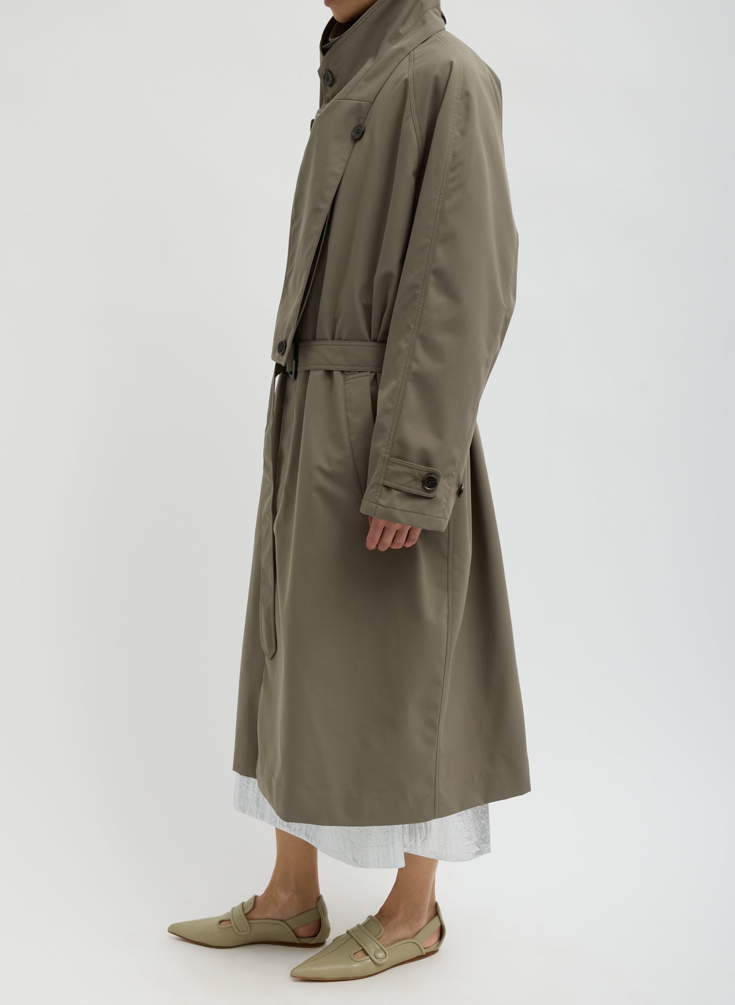 Double Collar Frank Trench | Tibi