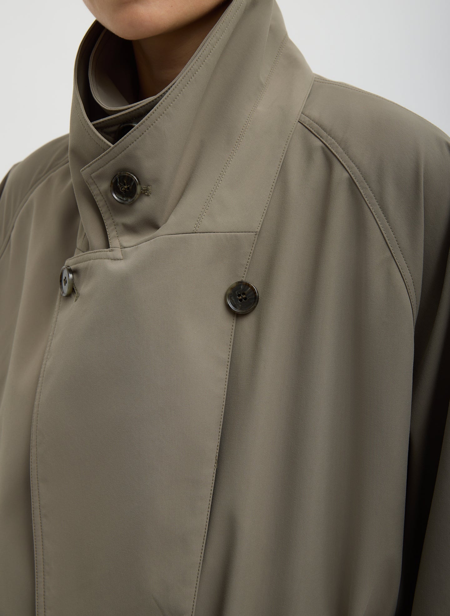 Double Collar Frank Trench | Tibi
