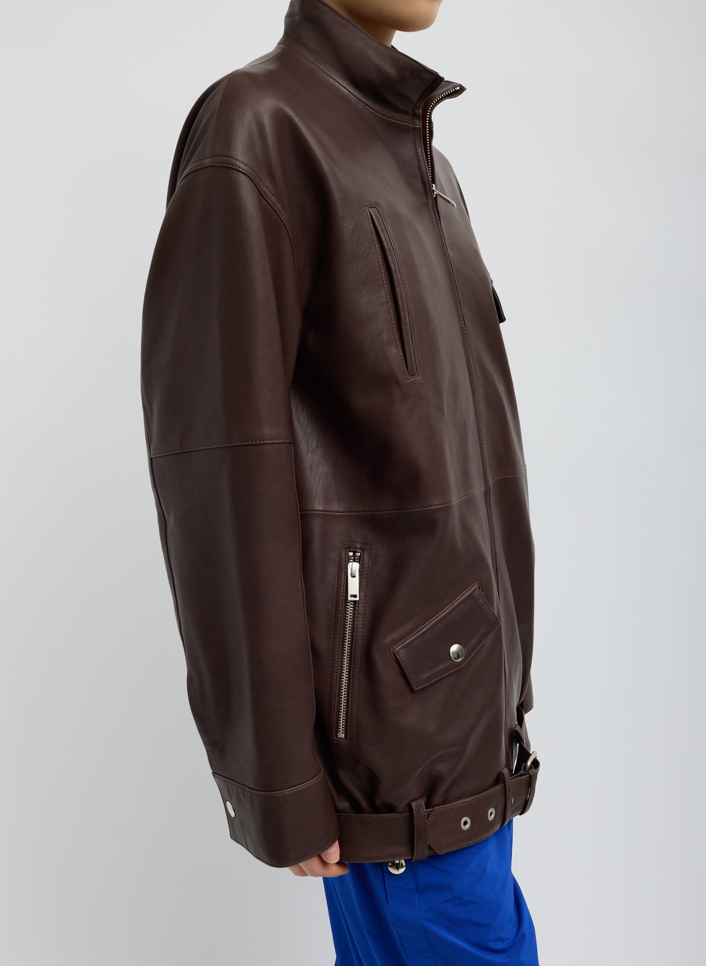 Leather Moto Bomber | Tibi