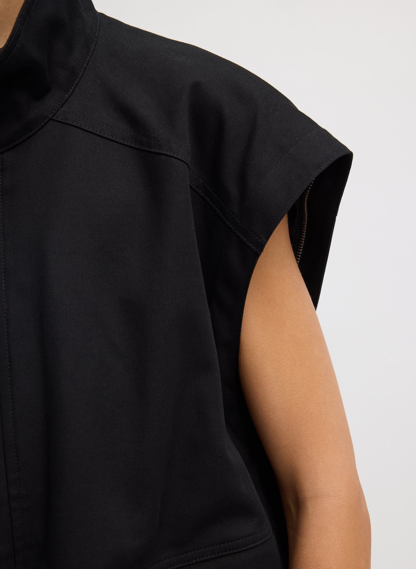 Patchwork Twill Slicker Jacket | Tibi