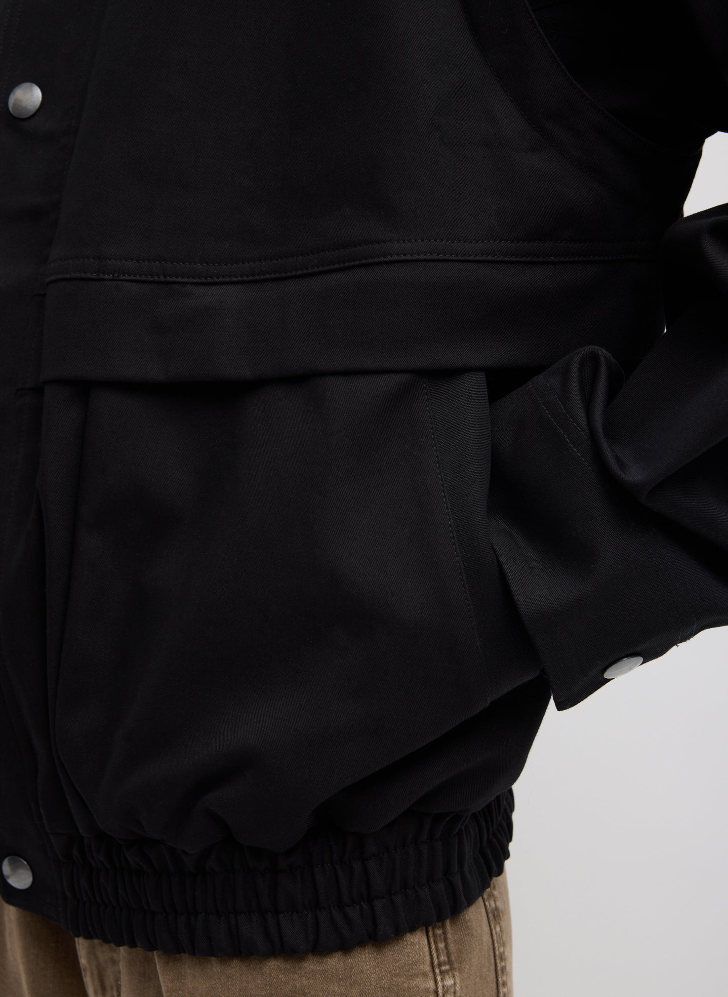 Patchwork Twill Slicker Jacket | Tibi