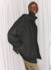 Patchwork Twill Slicker Jacket | Tibi