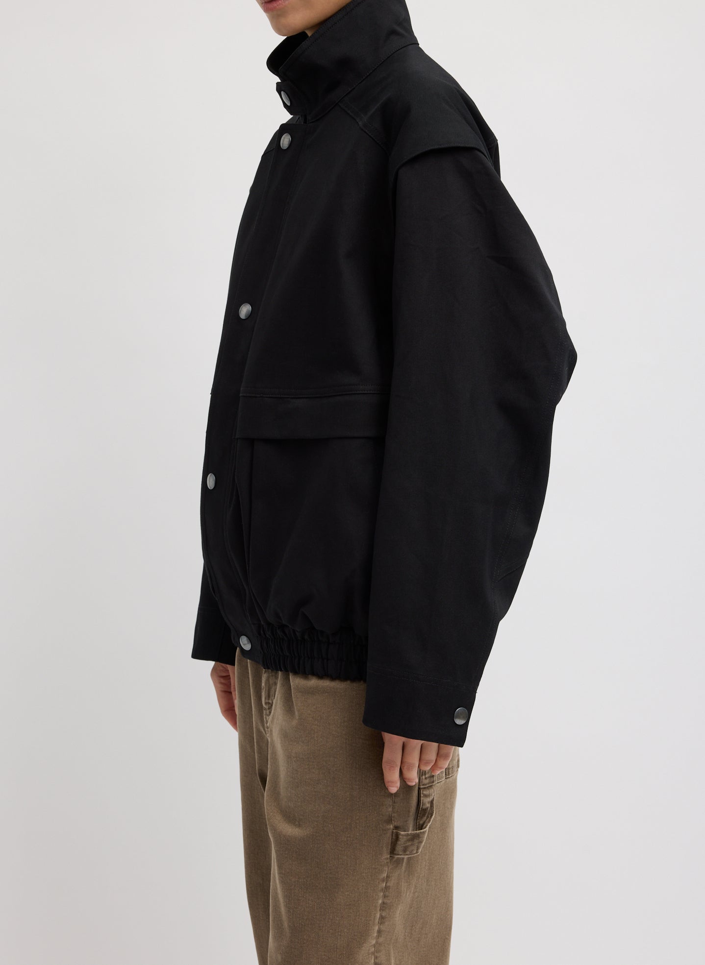Patchwork Twill Slicker Jacket | Tibi
