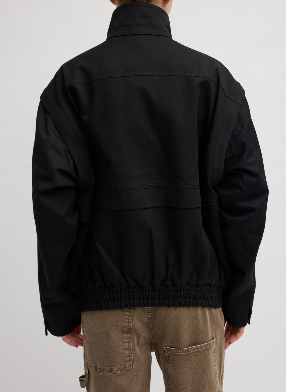 Patchwork Twill Slicker Jacket | Tibi