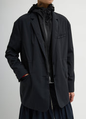 Tech Suiting Anorak Blazer With Zip Off Vest | Tibi