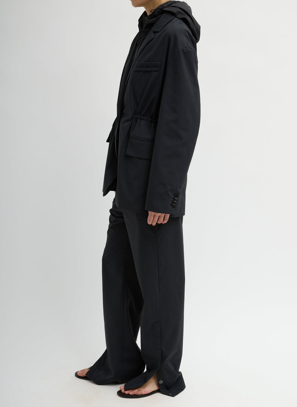 Tech Suiting Anorak Blazer With Zip Off Vest | Tibi