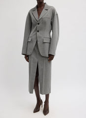 Structured Wool Sculpted Blazer | Tibi