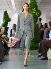 Structured Wool Sculpted Blazer | Tibi