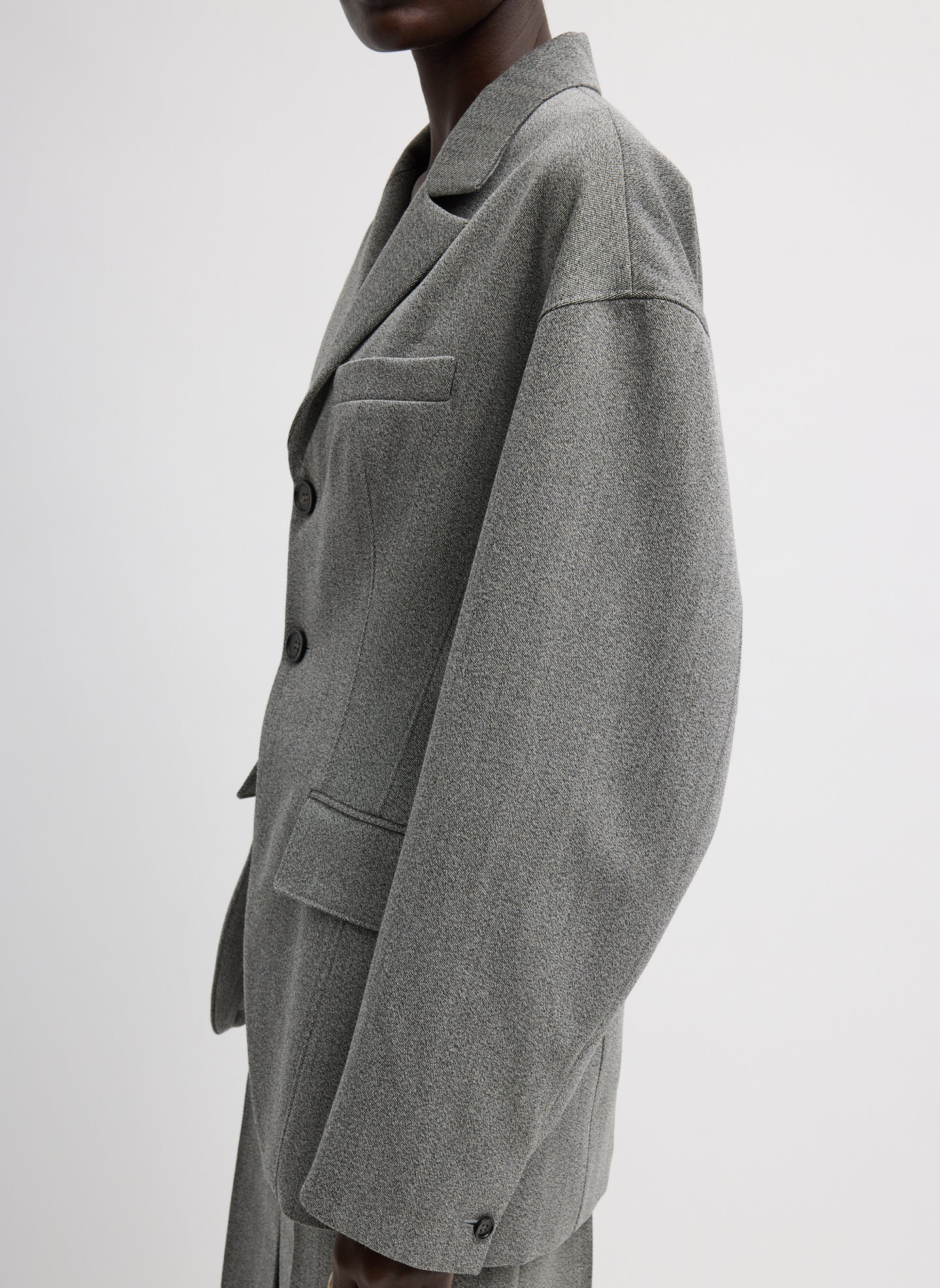 Structured Wool Sculpted Blazer | Tibi