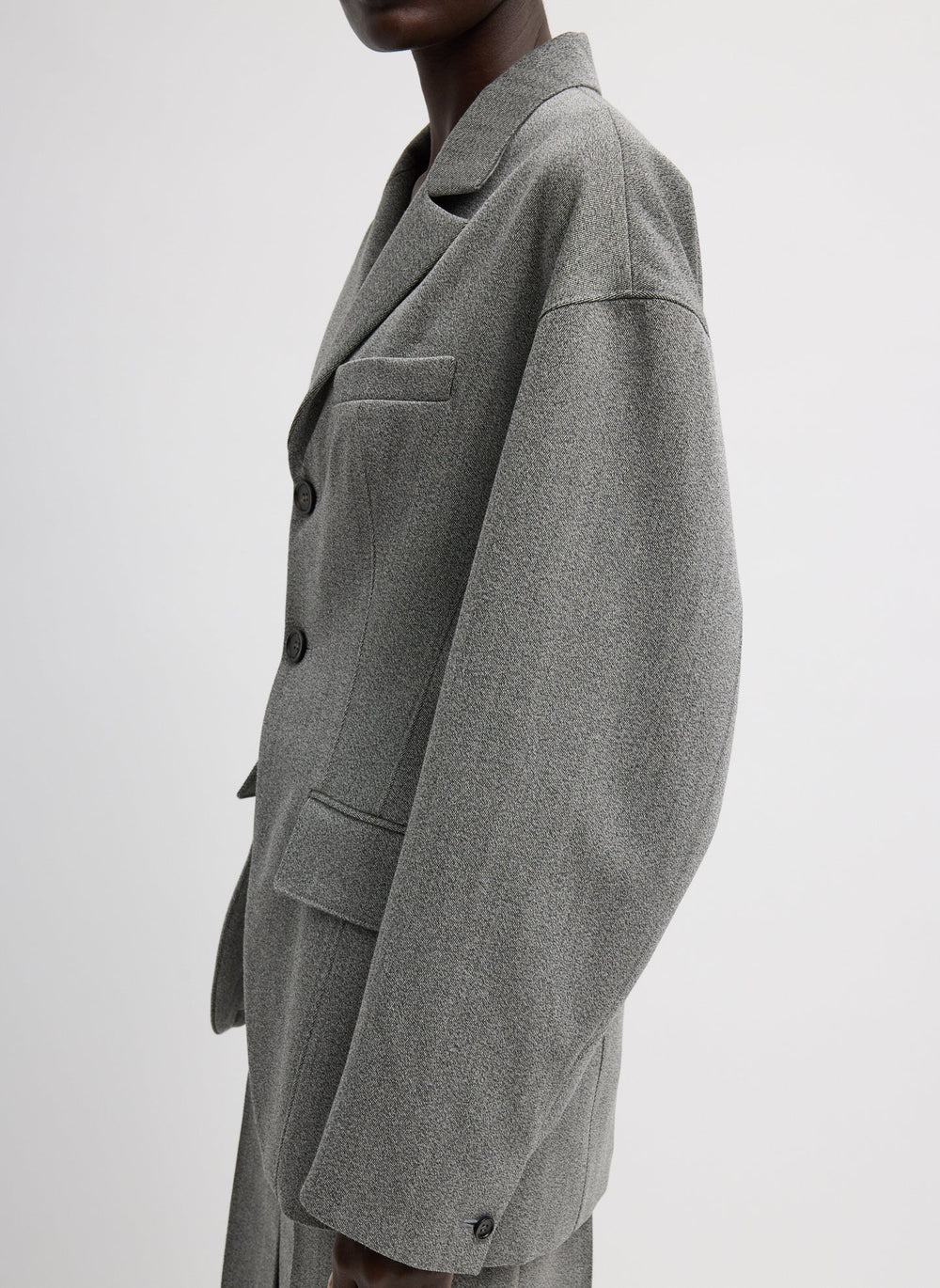 Structured Wool Sculpted Blazer | Tibi