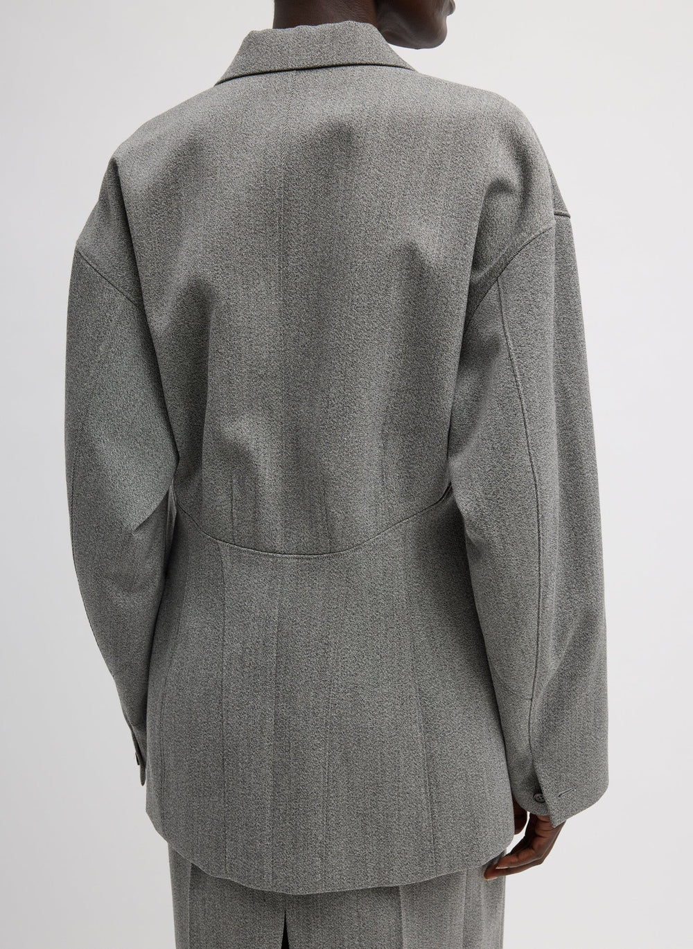 Structured Wool Sculpted Blazer | Tibi