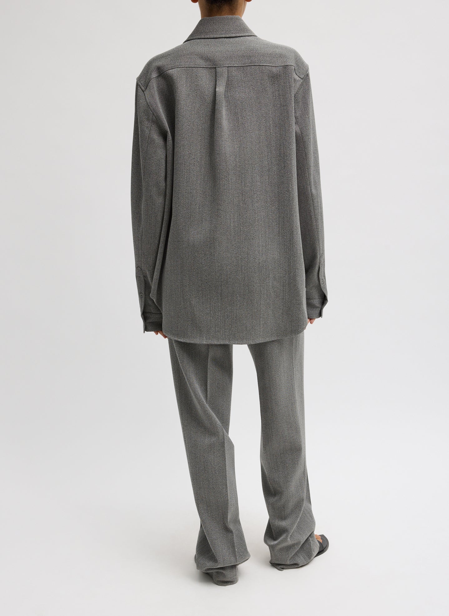 Structured Wool Zipper Jacket | Tibi