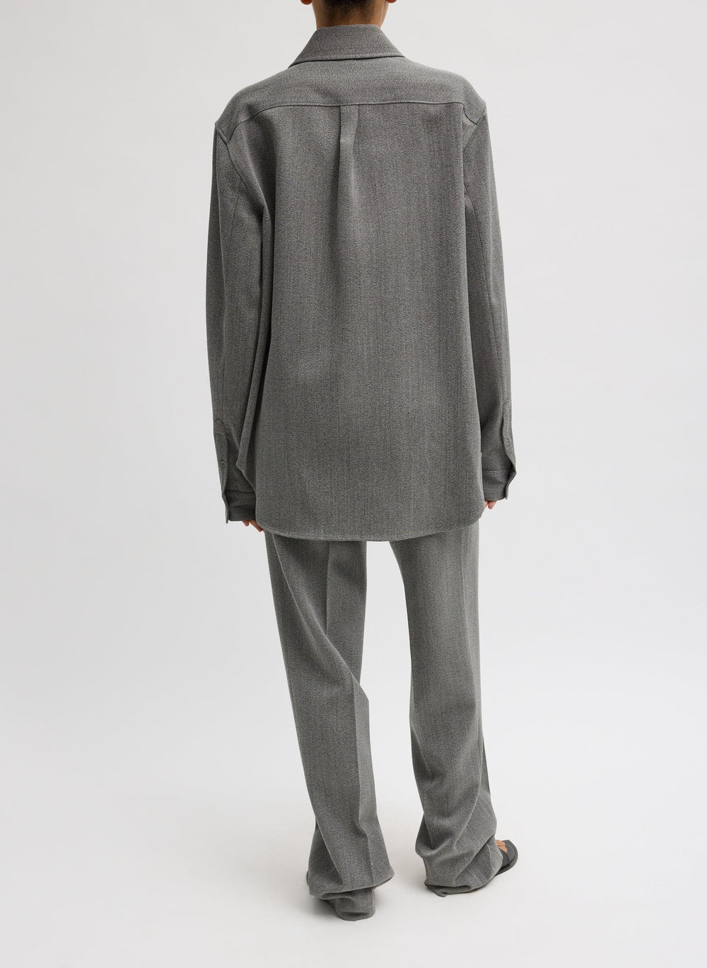 Structured Wool Zipper Jacket | Tibi