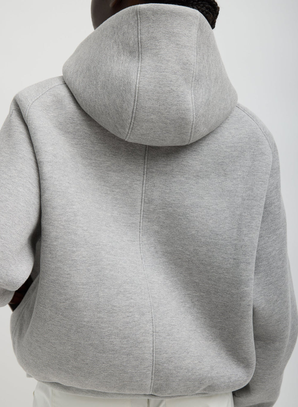 Compact Tech French Terry Zip Up Hoodie | Tibi