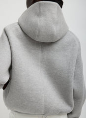 Compact Tech French Terry Zip Up Hoodie | Tibi
