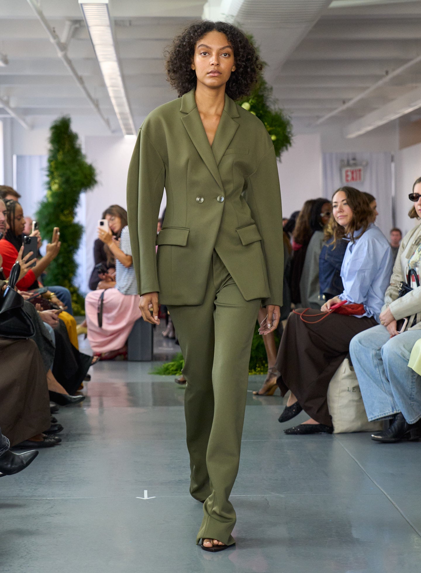 Spring Bonded Twill Sculpted Blazer | Tibi