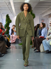 Spring Bonded Twill Sculpted Blazer | Tibi
