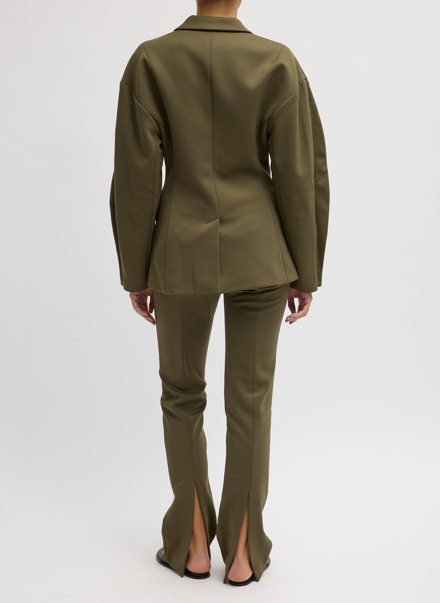 Spring Bonded Twill Sculpted Blazer | Tibi