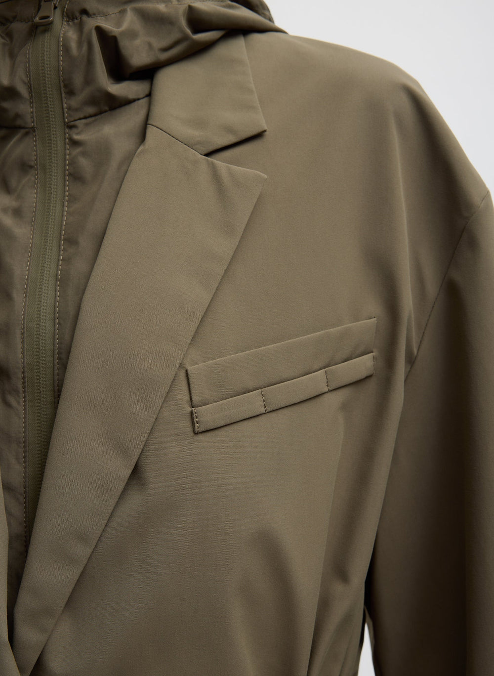 Tech Suiting Anorak Blazer With Zip Off Vest | Tibi
