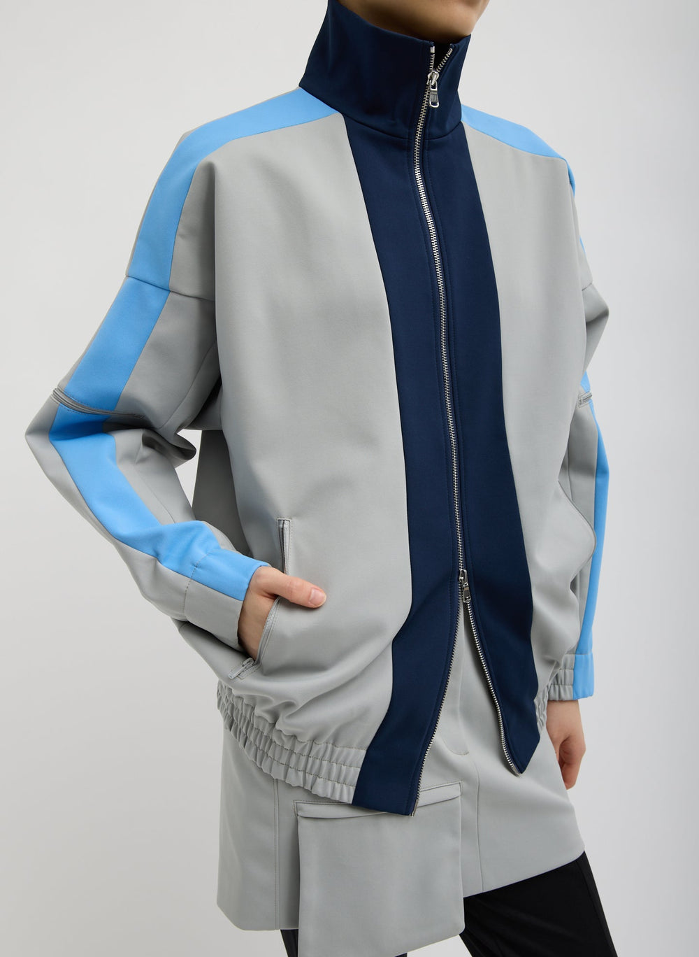 Compact Tech Knit Bomber | Tibi