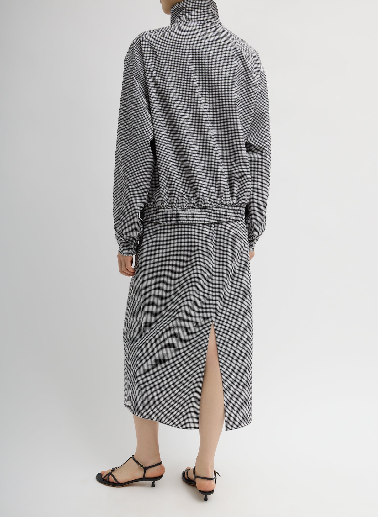Tech Gingham Track Jacket | Tibi