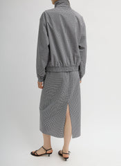 Tech Gingham Track Jacket | Tibi