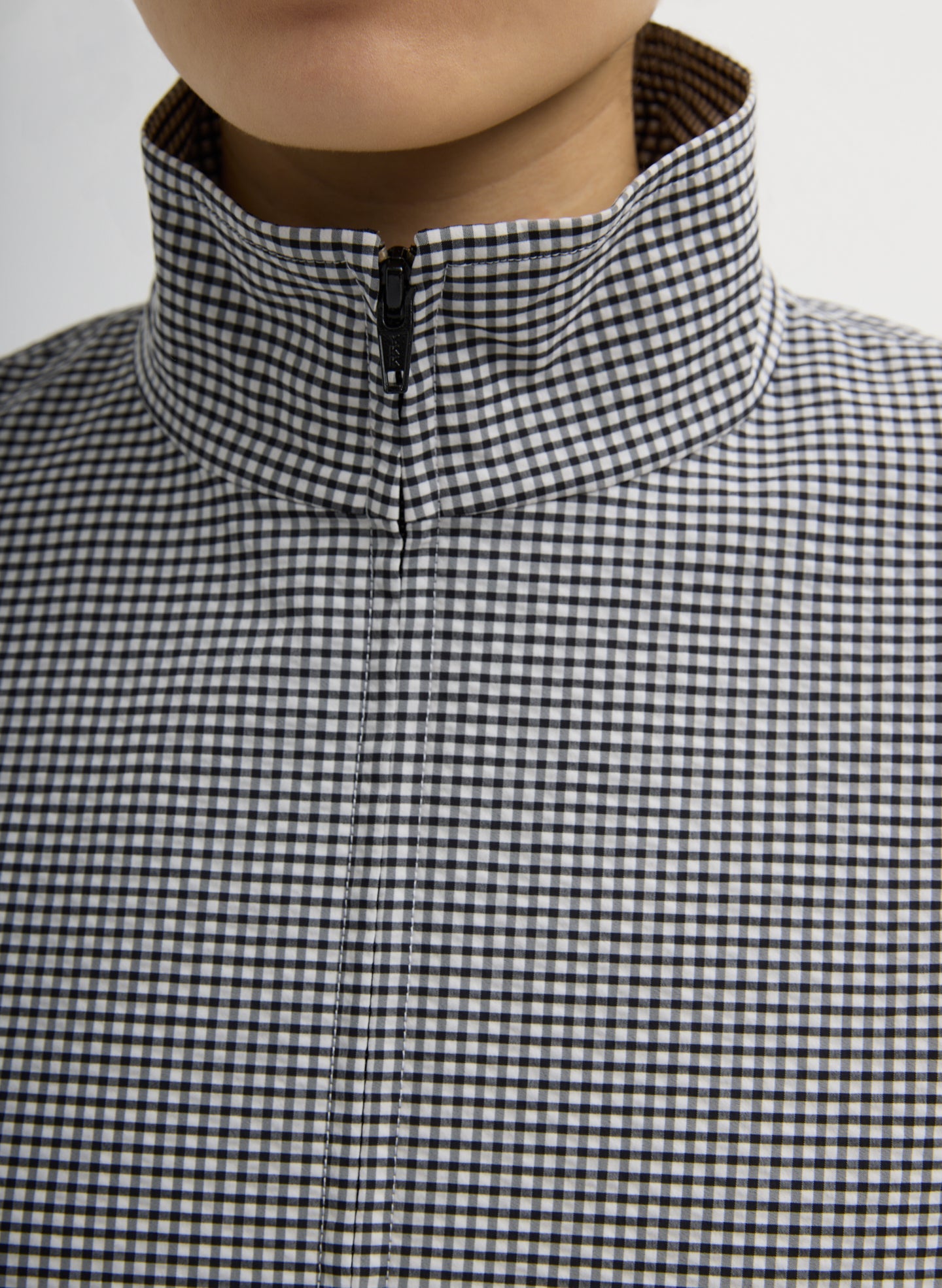 Tech Gingham Track Jacket | Tibi