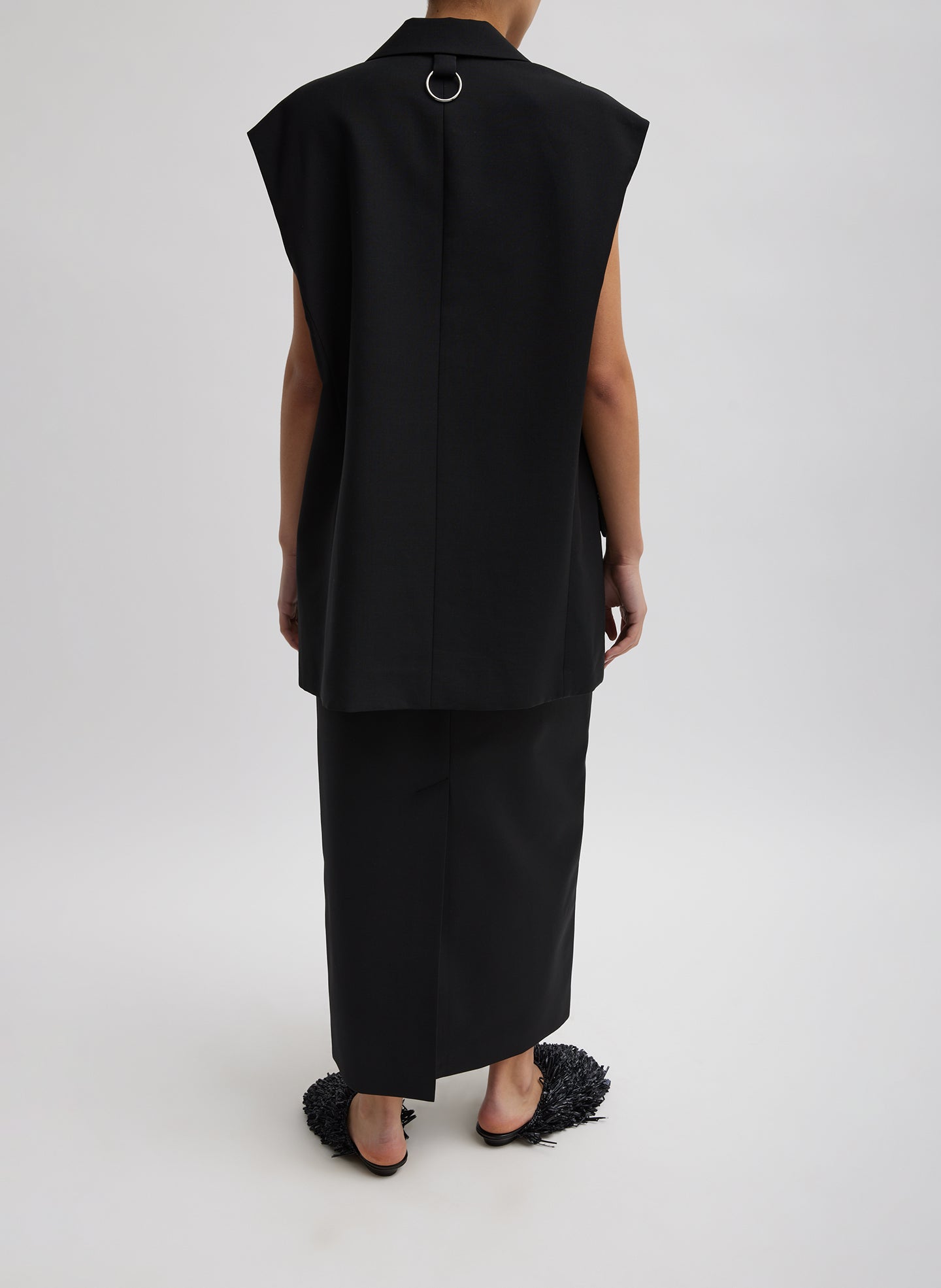 Tropical Wool Liam Vest | Tibi