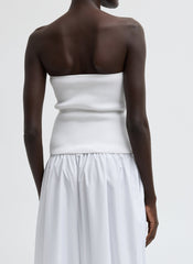 Ribbed Sweater Tube Top | Tibi