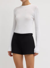 Ribbed Sweater Crewneck Pullover | Tibi