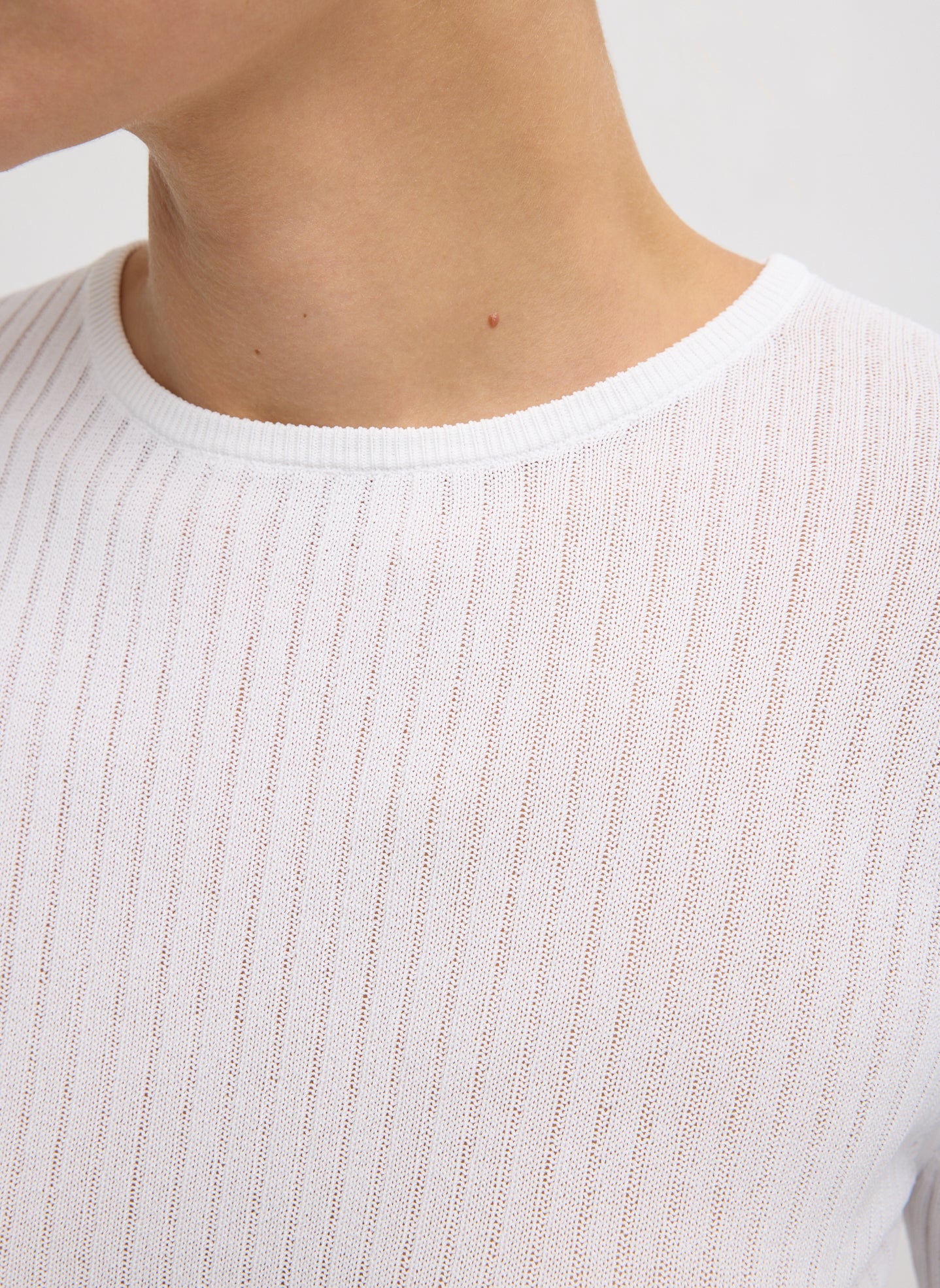 Ribbed Sweater Crewneck Pullover | Tibi