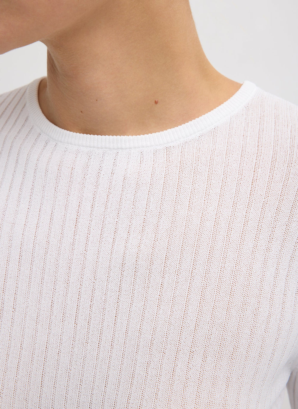 Ribbed Sweater Crewneck Pullover | Tibi