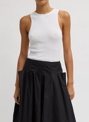 Ribbed Sweater Cut Out Tank | Tibi