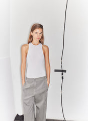 Ribbed Sweater Cut Out Tank | Tibi