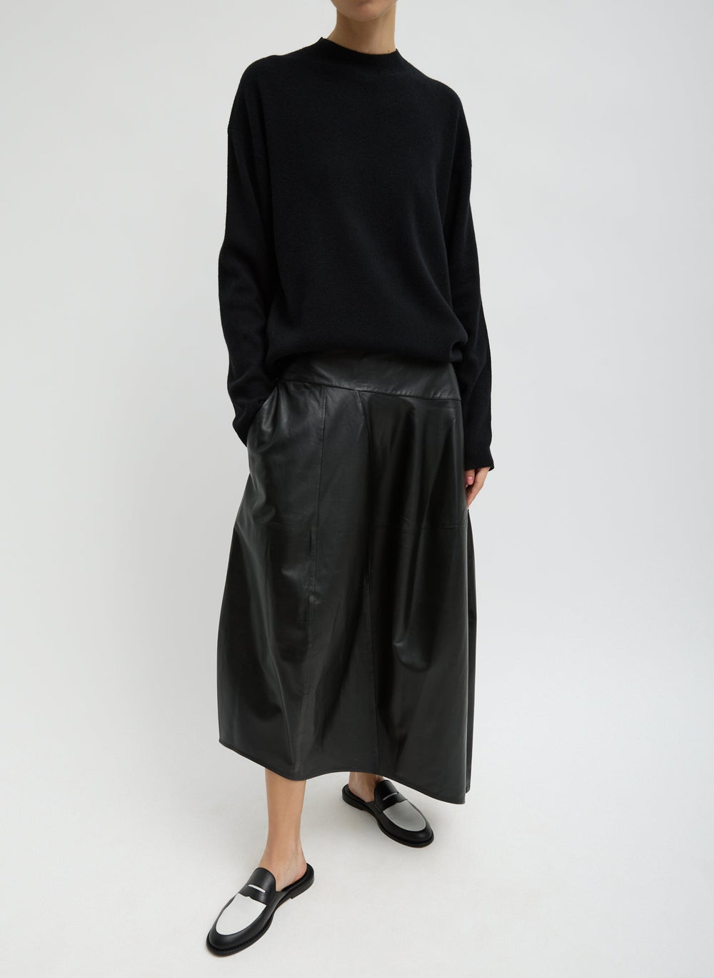 Anna Merino Wool Cut Out Racerback Pullover | Tibi