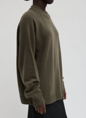 Cashmere Crewneck Oversized Pullover Sweater | Tibi