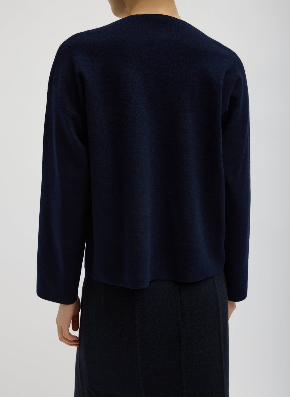 Double Faced Cashmere Oversized Easy Sweater | Tibi
