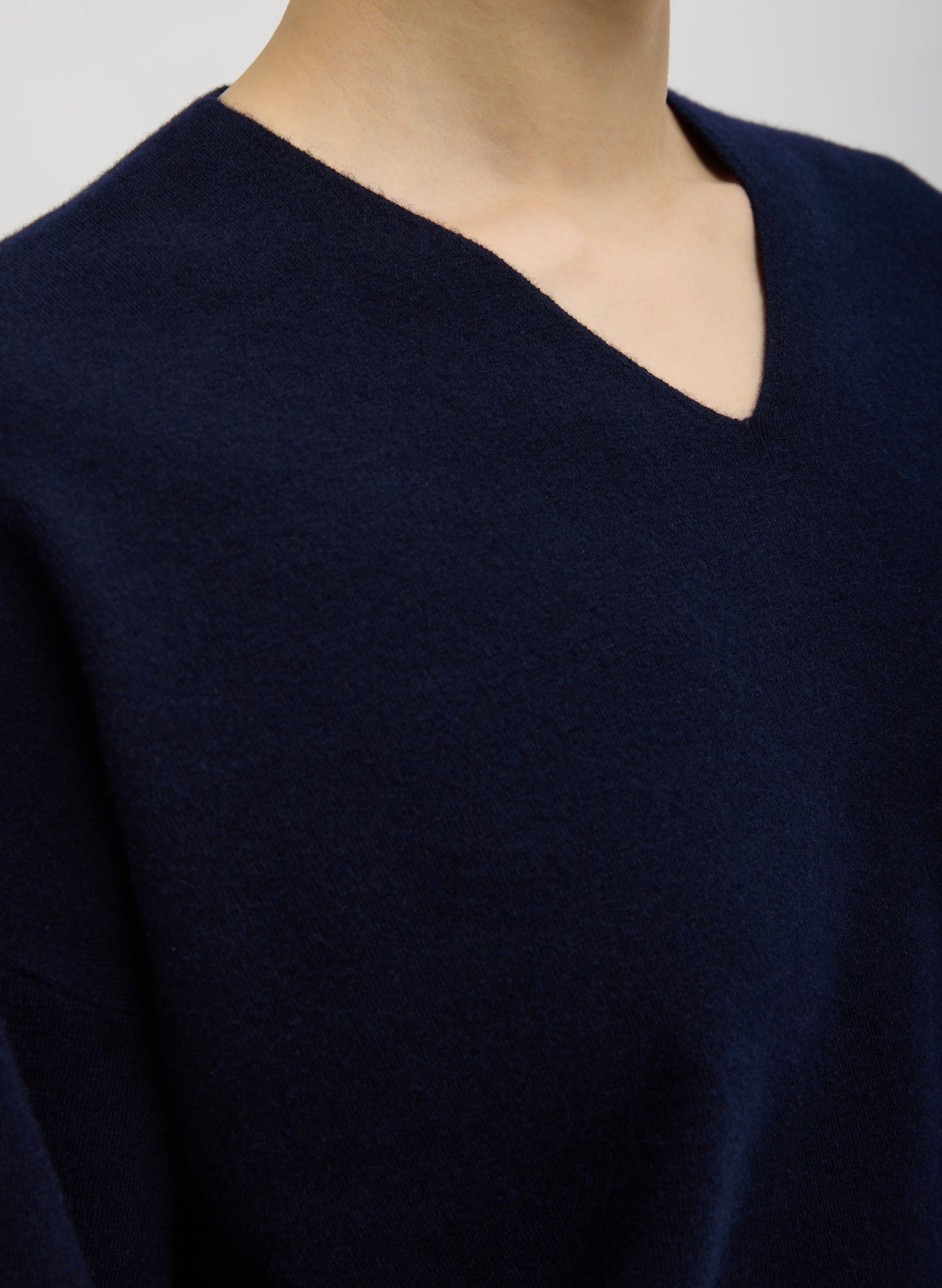 Double Faced Cashmere Oversized Easy Sweater | Tibi