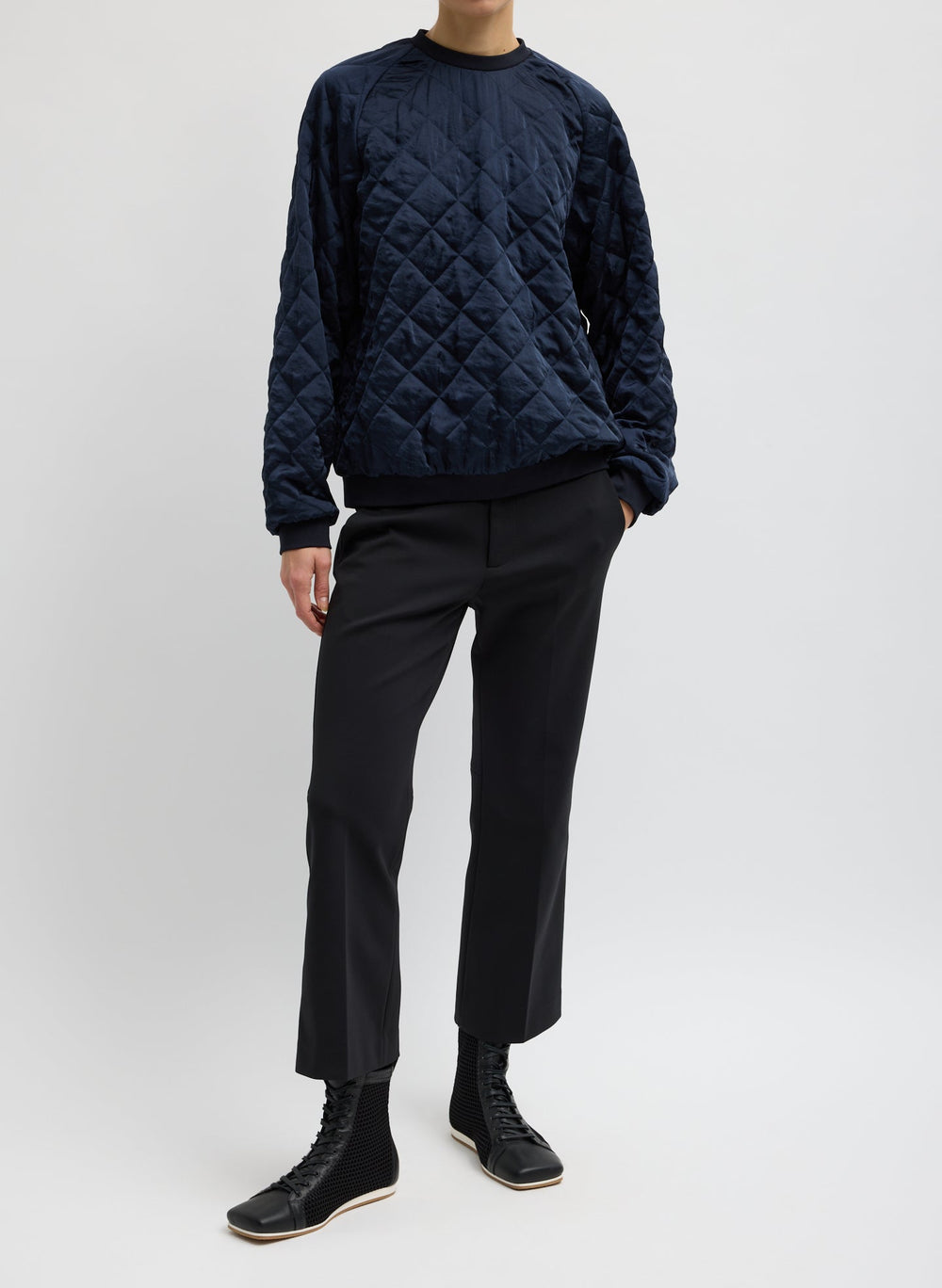 Cozy Quilting Sweatshirt | Tibi