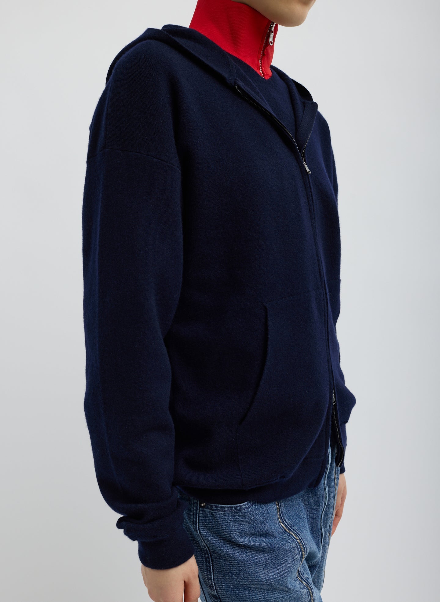 Double Faced Cashmere Hoodie | Tibi