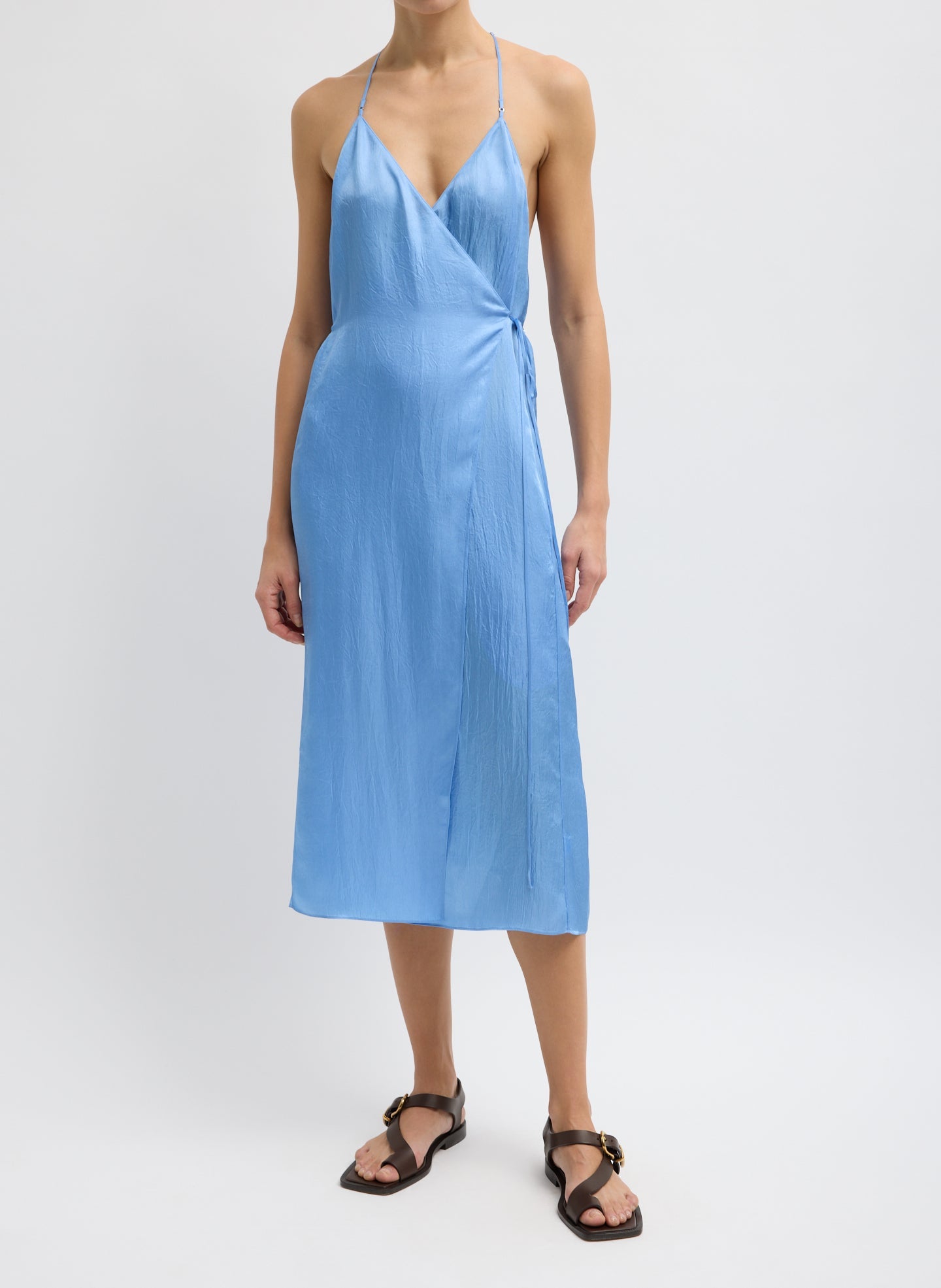 Summer Slip Wrap Dress | Tibi