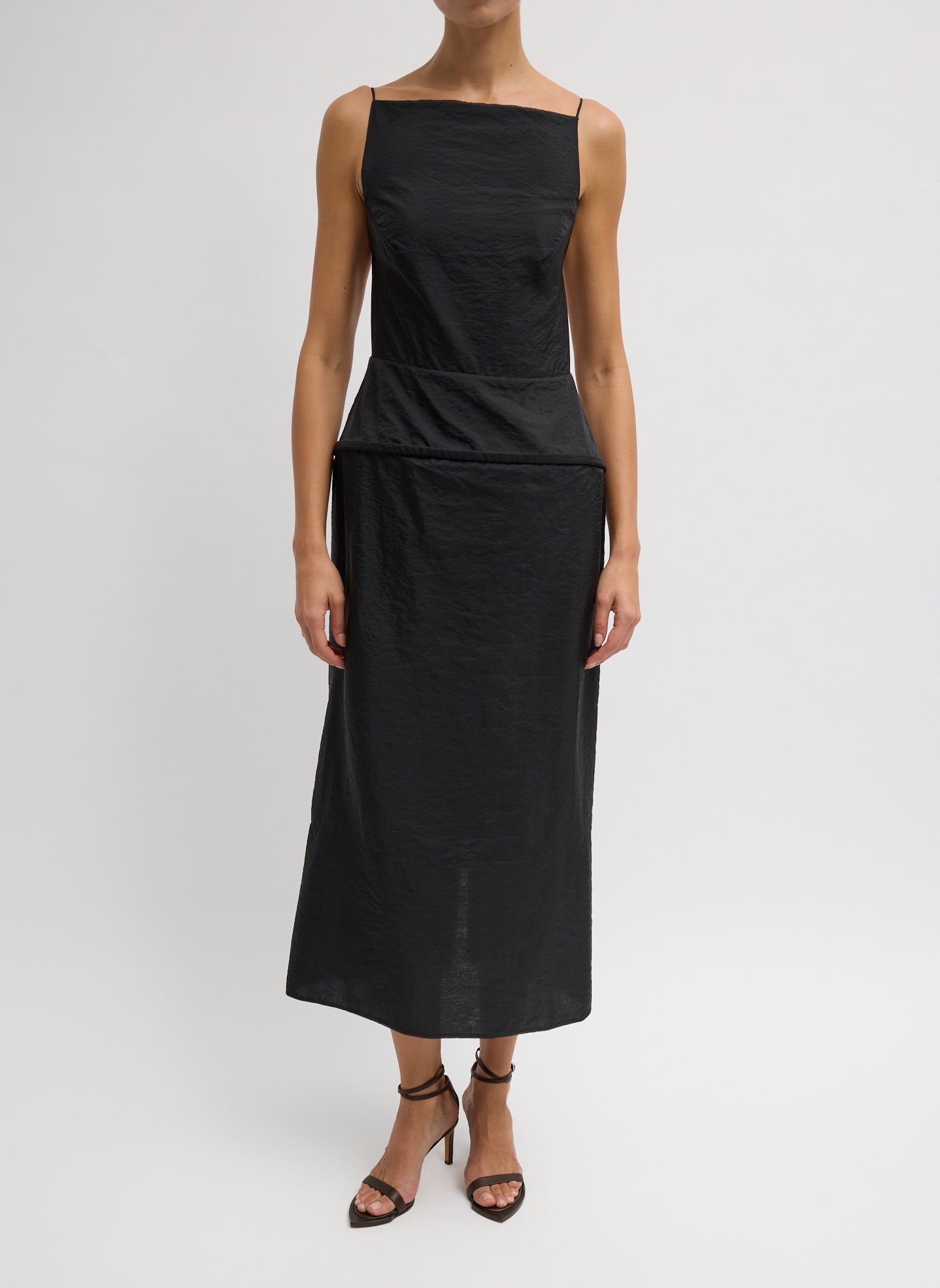 Chassis Hoop Strappy Dress | Tibi