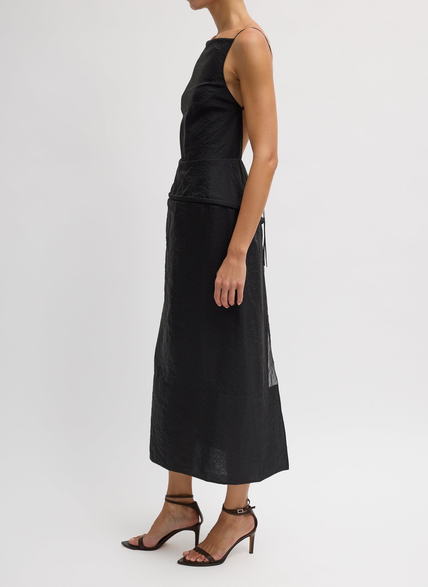 Chassis Hoop Strappy Dress | Tibi